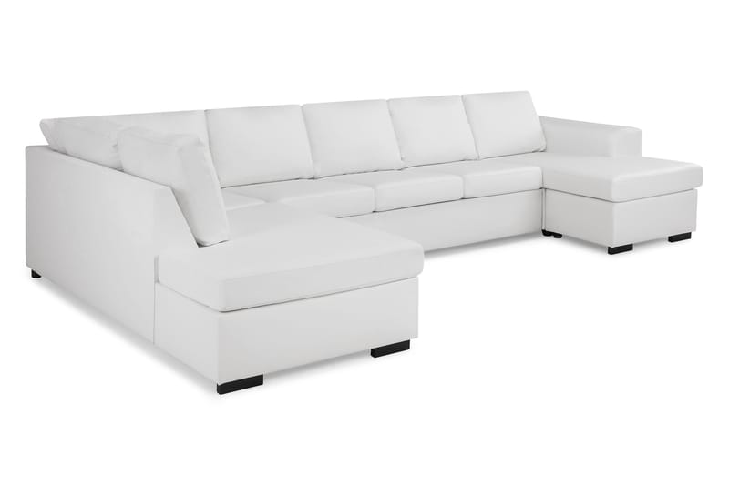 U-sofa Freemont XXL med Divan Høyre - Hvit - Møbler - Sofaer - U-sofa