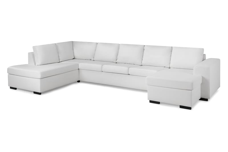 U-sofa Freemont XXL med Divan Høyre - Hvit - Møbler - Sofaer - U-sofa