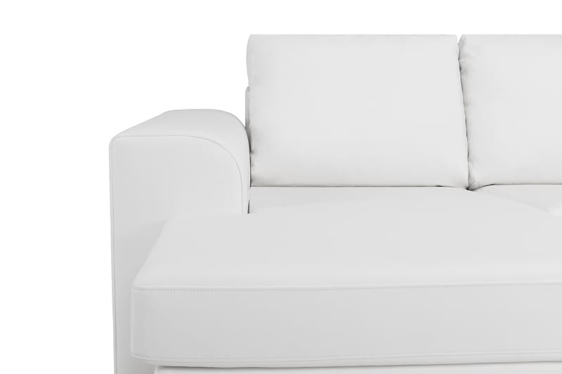 U-sofa Freemont XXL med Divan Venstre - Hvit - Skinnsofaer - U-sofa