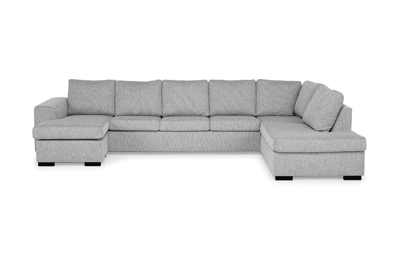 U-sofa Freemont XXL med Divan Venstre - Lysgrå - Møbler - Sofaer - U-sofa