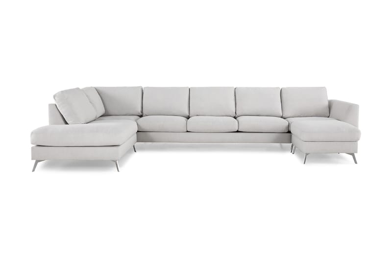 U-sofa Friday Lyx med Sjeselong Venstre - Linbeige - Møbler - Sofaer - U-sofa