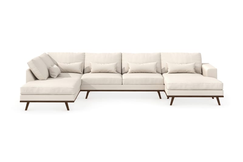 U-sofa Haga - Beige / Eik - Møbler - Sofaer - U-sofa