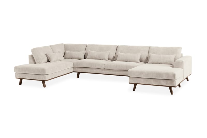 U-Sofa Haga Cordfløyel - Beige - Møbler - Sofaer - U-sofa