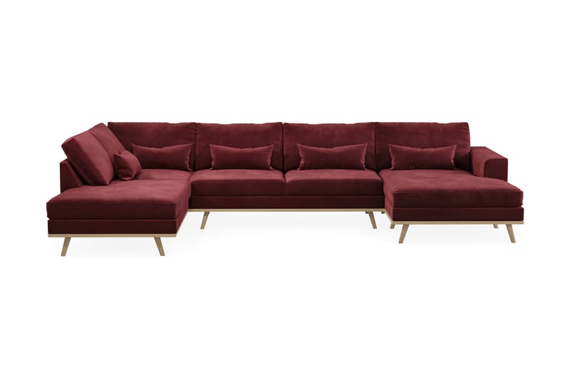 U-sofa Haga - Rød - Møbler - Sofaer - U-sofa