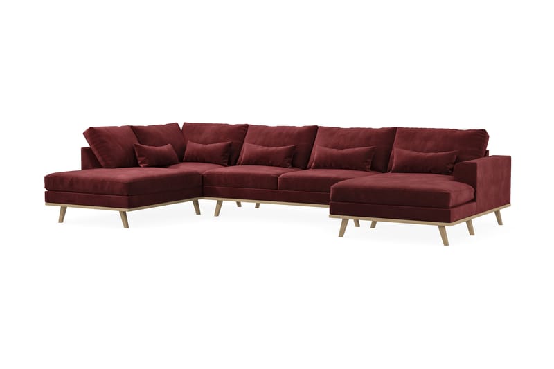 U-sofa Haga - Rød - Møbler - Sofaer - U-sofa