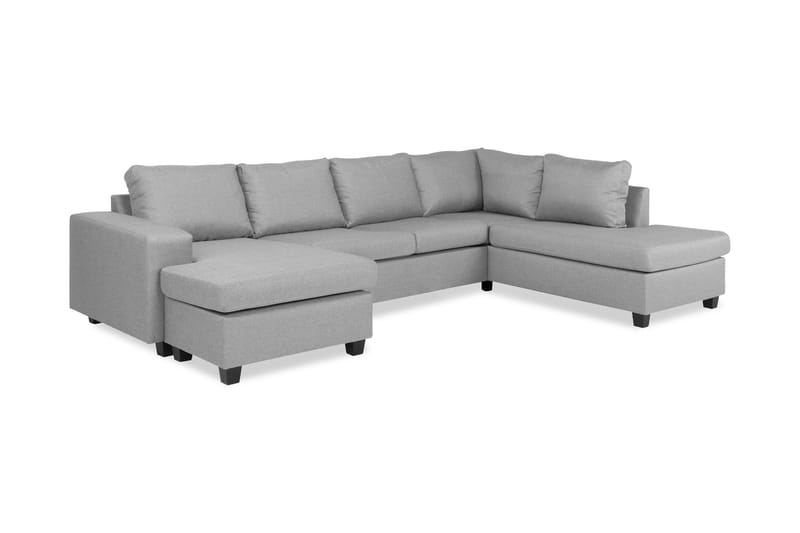 U-sofa Houston med Divan Venstre - Grå - Møbler - Sofaer - U-sofa