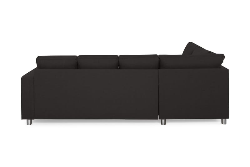 U-sofa Nevada Large Divan Høyre - Antrasitt - 2 seters sofa med divan - 4 seters sofa med divan - Fløyelssofaer - Skinnsofaer - 3 seters sofa med divan - U-sofa