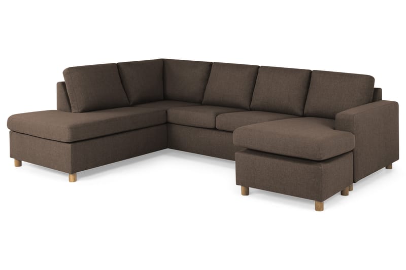 U-sofa Nevada Large Divan Høyre - Brun - Møbler - Sofaer - U-sofa