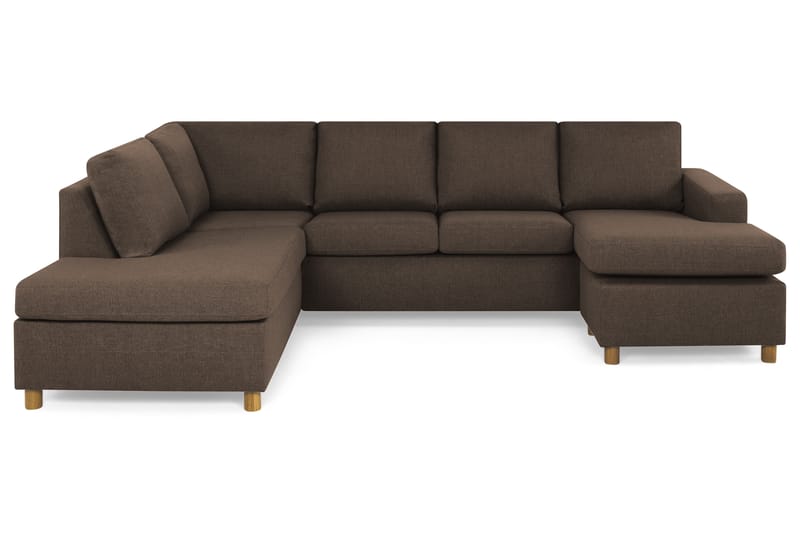 U-sofa Nevada Large Divan Høyre - Brun - Møbler - Sofaer - U-sofa