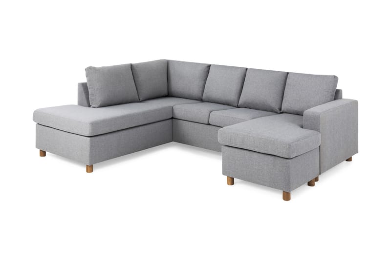 U-sofa Nevada Large Divan Høyre - Lysgrå - Møbler - Sofaer - U-sofa