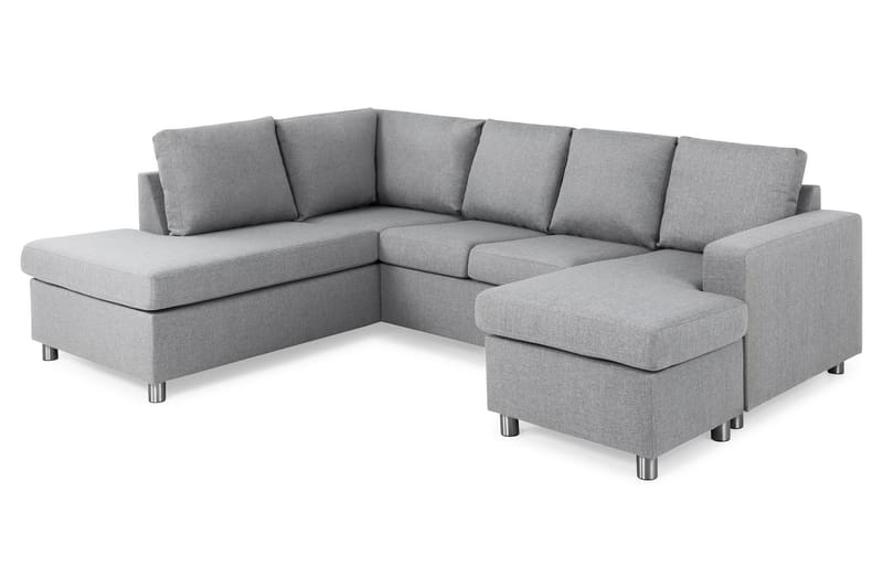 U-sofa Nevada Large Divan Høyre - Lysgrå - Møbler - Sofaer - U-sofa