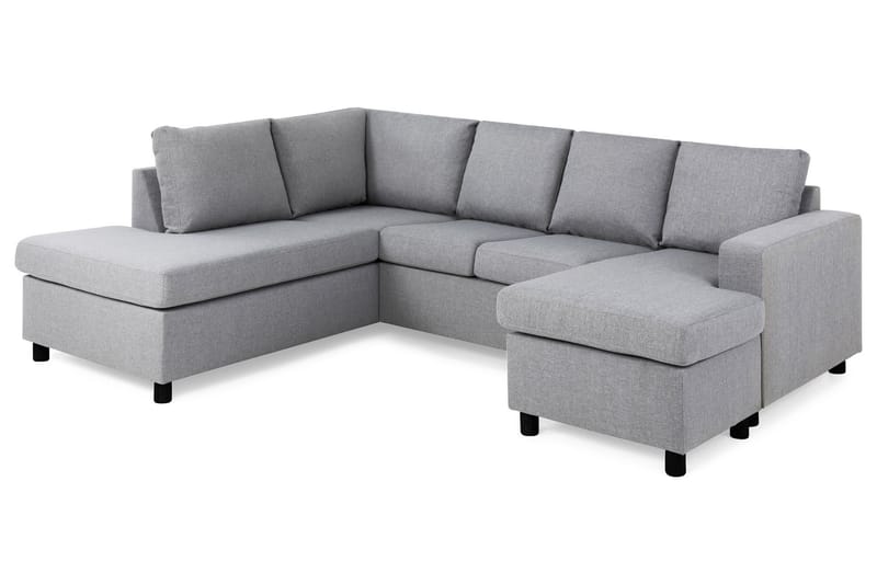 U-sofa Nevada Large Divan Høyre - Lysgrå - Møbler - Sofaer - U-sofa