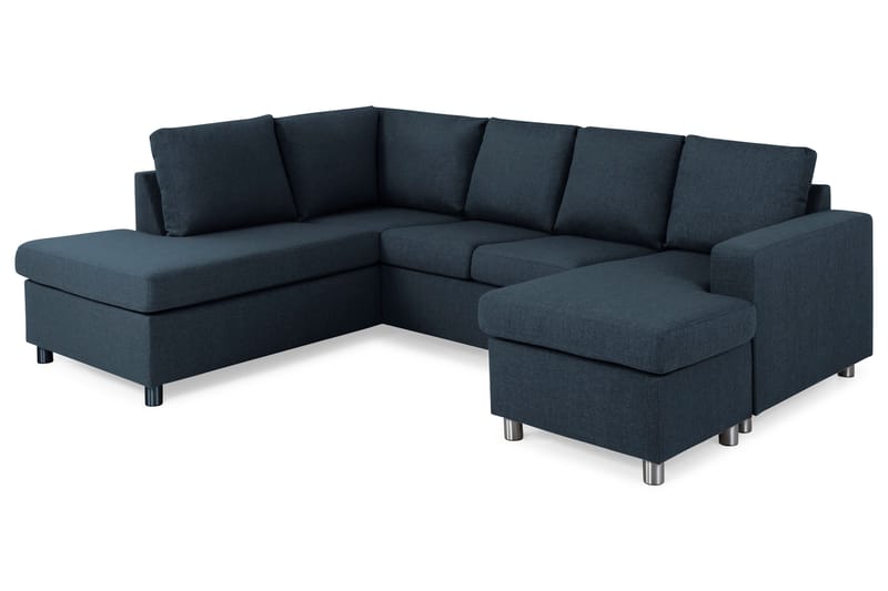 U-sofa Nevada Large Divan Høyre - Mørkblå - Møbler - Sofaer - U-sofa