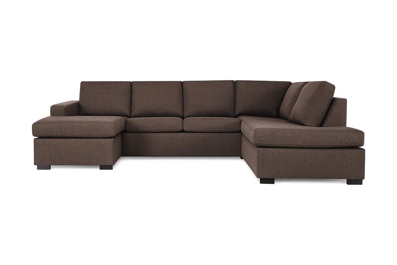 U-sofa Nevada Large Divan Venstre - Brun - U-sofa