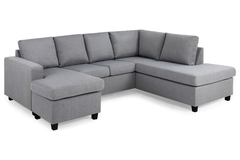 U-sofa Nevada Large Divan Venstre - Lysgrå - Møbler - Sofaer - U-sofa