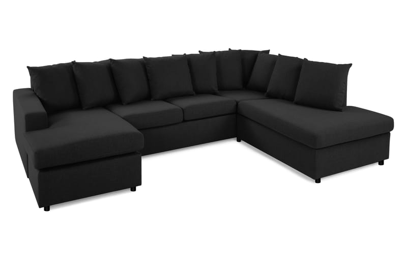 U-sofa Nevada Large Høyre inkl. Konvoluttputer - Antrasitt - Møbler - Sofaer - U-sofa