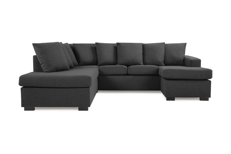 U-sofa Nevada Small Divan Høyre inkl. Konvoluttputer - Svart - Møbler - Sofaer - U-sofa