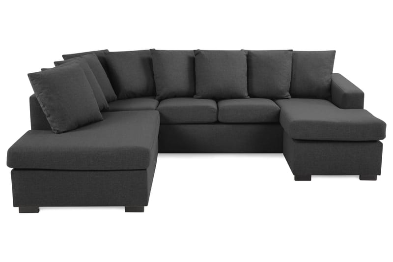 U-sofa Nevada Small Divan Høyre inkl. Konvoluttputer - Svart - Møbler - Sofaer - U-sofa