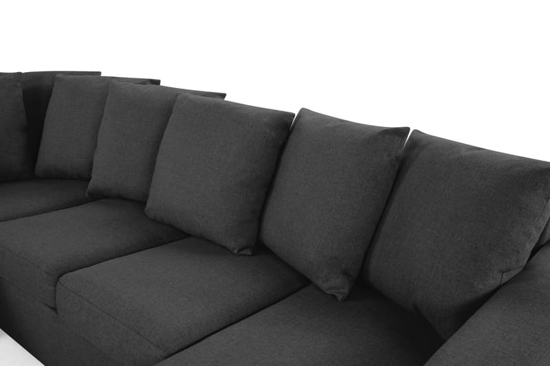 U-sofa Nevada Small Divan Høyre inkl. Konvoluttputer - Svart - Møbler - Sofaer - U-sofa