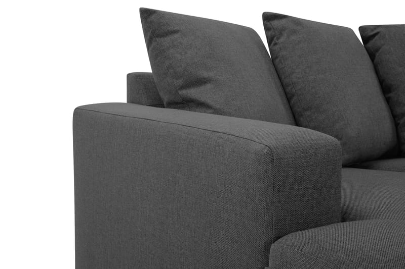 U-sofa Nevada Small Divan Venstre inkl. Konvoluttputer - Mørkgrå - Møbler - Sofaer - U-sofa