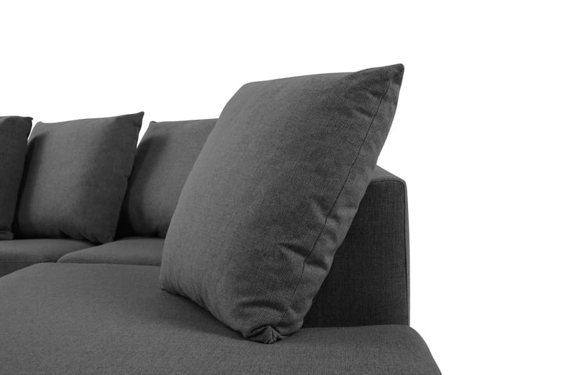 U-sofa Nevada Small Divan Venstre inkl. Konvoluttputer - Mørkgrå - Møbler - Sofaer - U-sofa