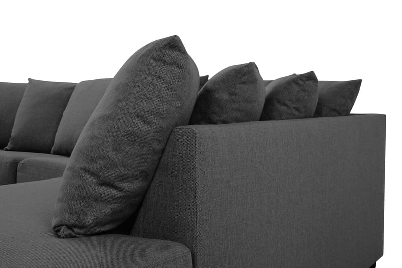 U-sofa Nevada Small Divan Venstre inkl. Konvoluttputer - Mørkgrå - Møbler - Sofaer - U-sofa