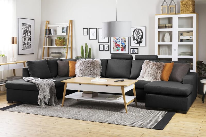 U-sofa Nevada XL Divan Høyre - Antrasitt - Møbler - Sofaer - U-sofa