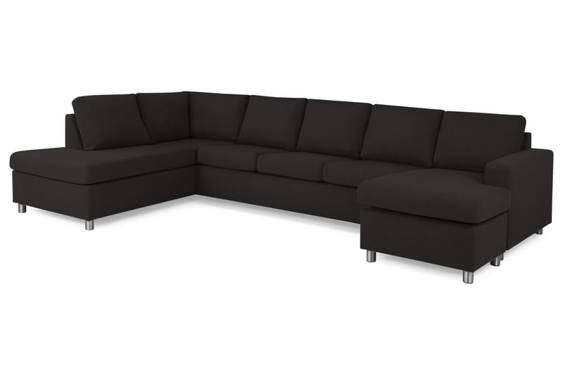 U-sofa Nevada XL Divan Høyre - Antrasitt - Møbler - Sofaer - U-sofa