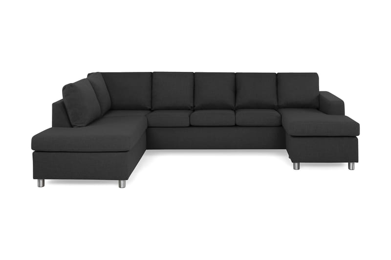 U-sofa Nevada XL Divan Høyre - Antrasitt - Møbler - Sofaer - U-sofa