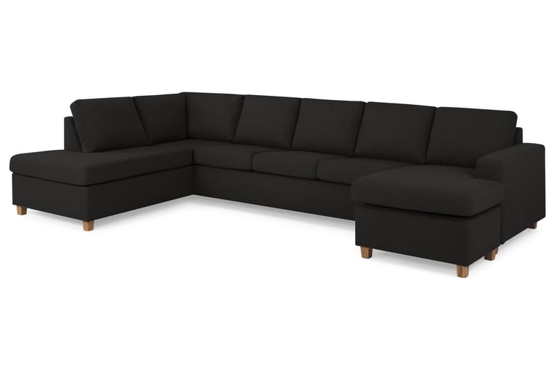 U-sofa Nevada XL Divan Høyre - Antrasitt - Møbler - Sofaer - U-sofa