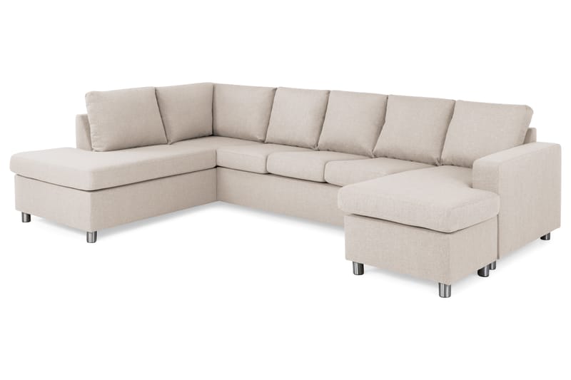 U-sofa Nevada XL Divan Høyre - Beige - Møbler - Sofaer - U-sofa