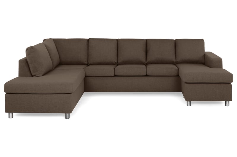 U-sofa Nevada XL Divan Høyre - Brun - Møbler - Sofaer - U-sofa