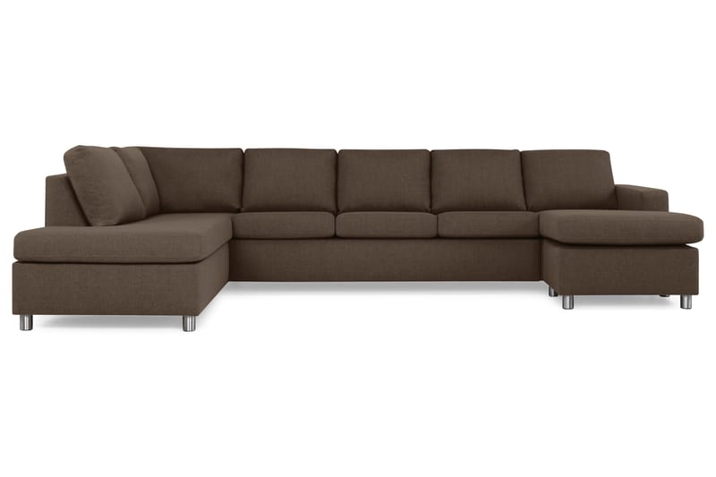 U-sofa Nevada XL Divan Høyre - Brun - Møbler - Sofaer - U-sofa