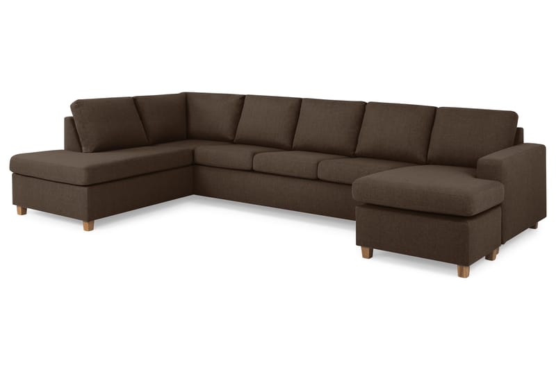 U-sofa Nevada XL Divan Høyre - Brun - Møbler - Sofaer - U-sofa