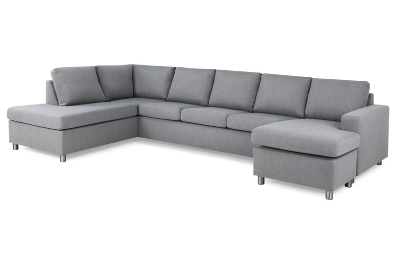 U-sofa Nevada XL Divan Høyre - Lysgrå - Møbler - Sofaer - U-sofa