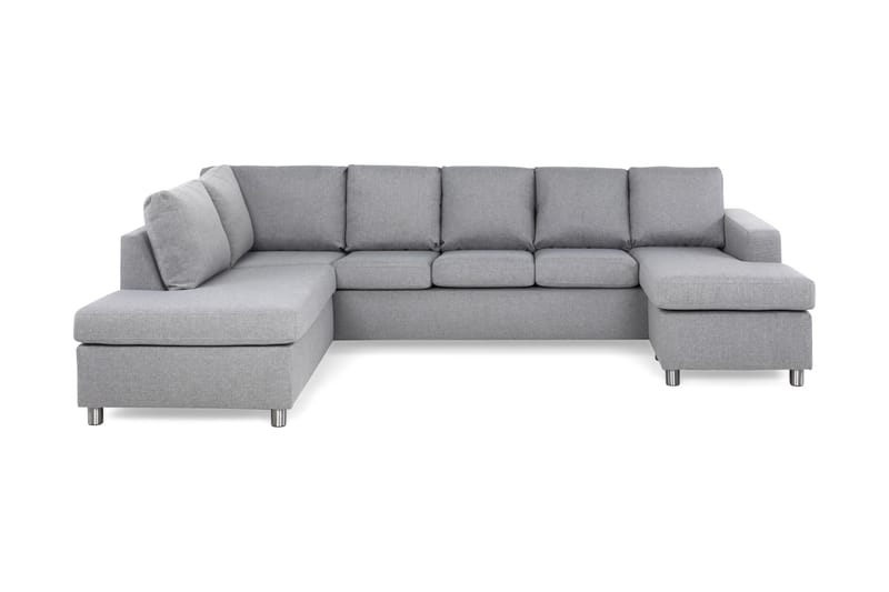 U-sofa Nevada XL Divan Høyre - Lysgrå - Møbler - Sofaer - U-sofa