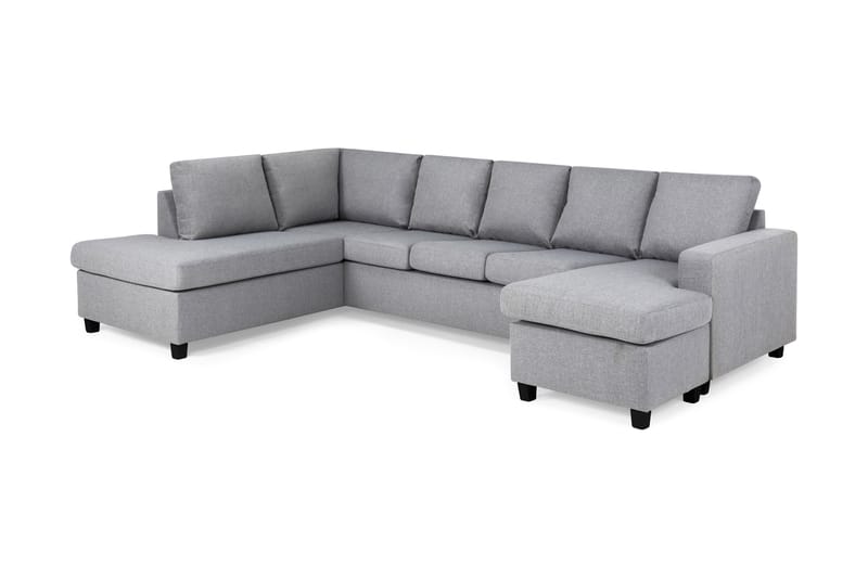 U-sofa Nevada XL Divan Høyre - Lysgrå - Møbler - Sofaer - U-sofa