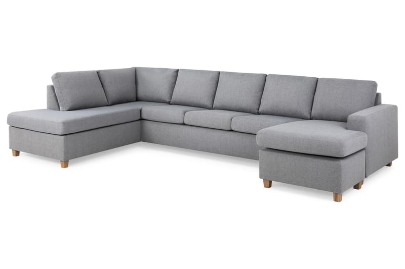 U-sofa Nevada XL Divan Høyre - Lysgrå - Møbler - Sofaer - U-sofa