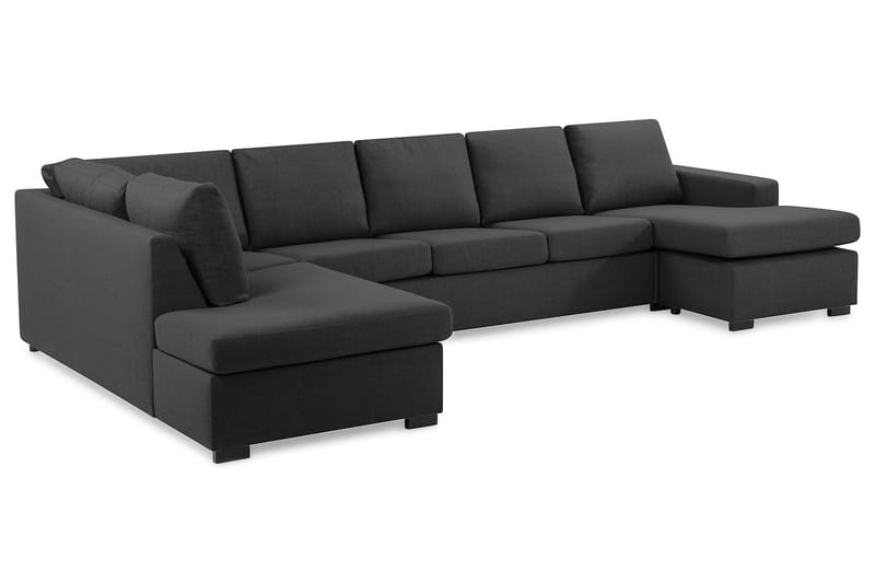 U-sofa Nevada XL Divan Høyre - Mørkgrå - Møbler - Sofaer - U-sofa