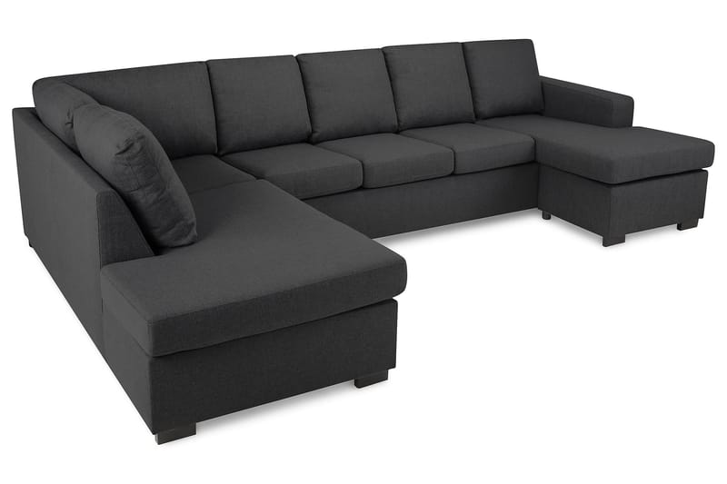 U-sofa Nevada XL Divan Høyre - Mørkgrå - Møbler - Sofaer - U-sofa