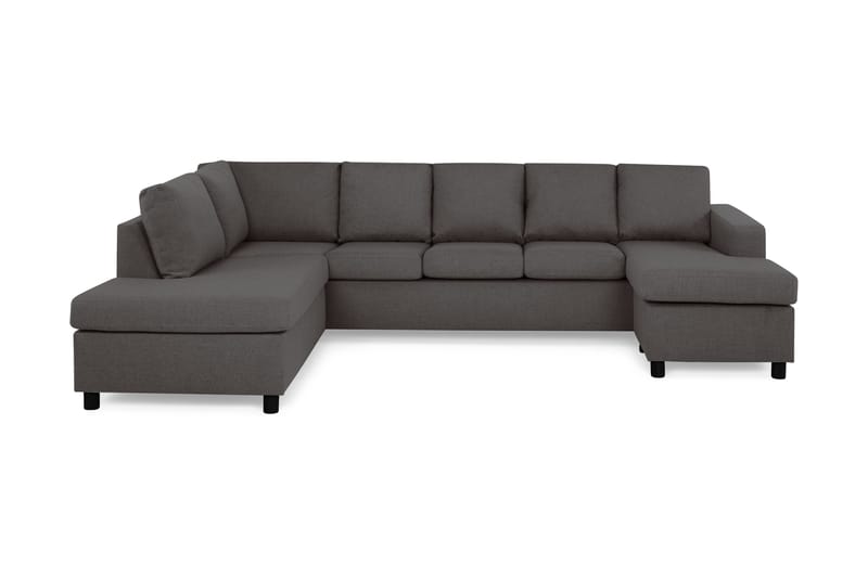 U-sofa Nevada XL Divan Høyre - Mørkgrå - Møbler - Sofaer - U-sofa