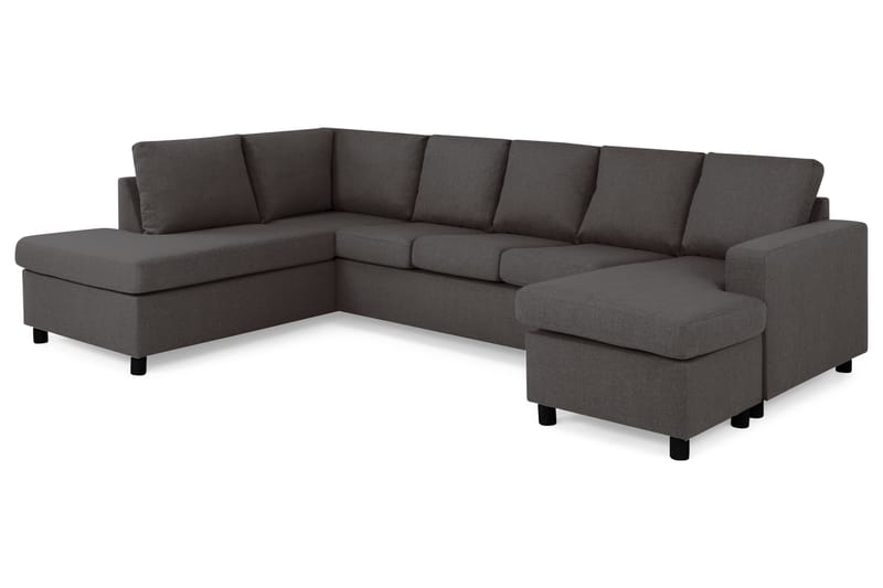 U-sofa Nevada XL Divan Høyre - Mørkgrå - Møbler - Sofaer - U-sofa