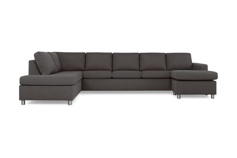 U-sofa Nevada XL Divan Høyre - Mørkgrå - Møbler - Sofaer - U-sofa