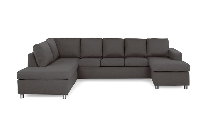 U-sofa Nevada XL Divan Høyre - Mørkgrå - Møbler - Sofaer - U-sofa