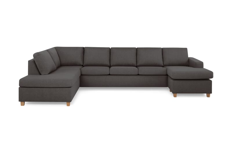 U-sofa Nevada XL Divan Høyre - Mørkgrå - Møbler - Sofaer - U-sofa