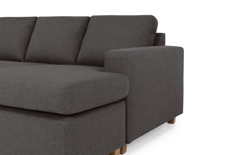 U-sofa Nevada XL Divan Høyre - Mørkgrå - Møbler - Sofaer - U-sofa