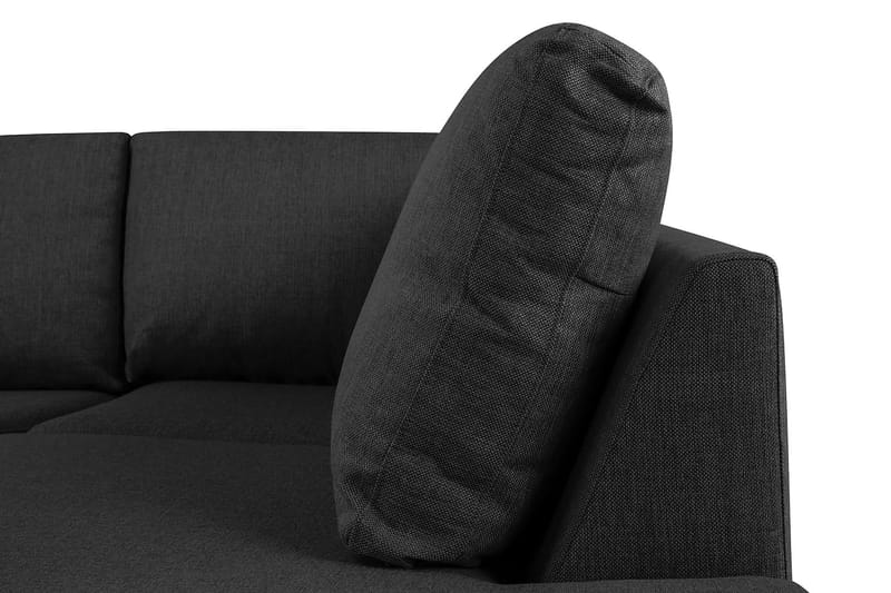 U-sofa Nevada XL Divan Venstre - Antrasitt - 2 seters sofa med divan - 4 seters sofa med divan - Fløyelssofaer - Skinnsofaer - 3 seters sofa med divan - U-sofa
