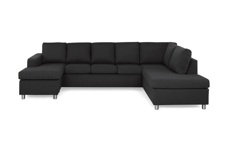 U-sofa Nevada XL Divan Venstre - Antrasitt - Møbler - Sofaer - U-sofa