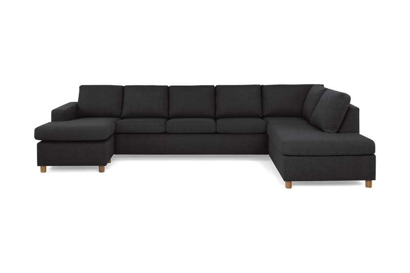 U-sofa Nevada XL Divan Venstre - Antrasitt - Møbler - Sofaer - U-sofa