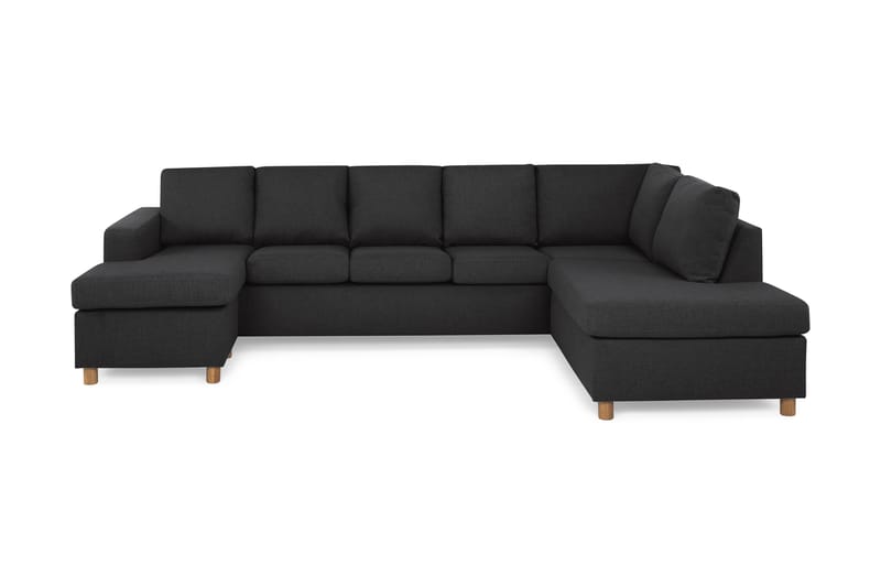 U-sofa Nevada XL Divan Venstre - Antrasitt - Møbler - Sofaer - U-sofa